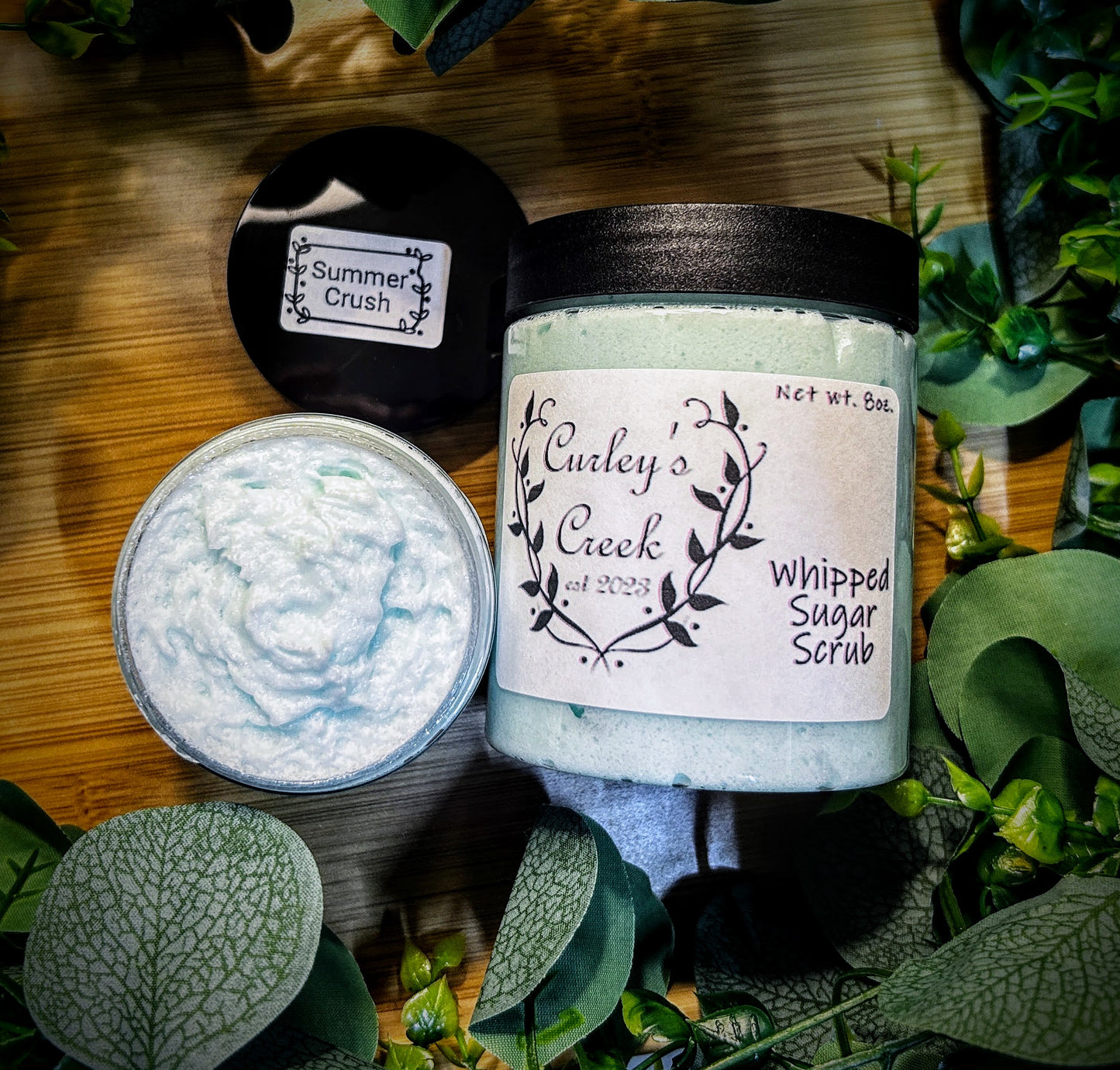 Summer Crush Whipped Sugar Scrub – Peach, Pistachio & Vanilla | Curley’s Creek