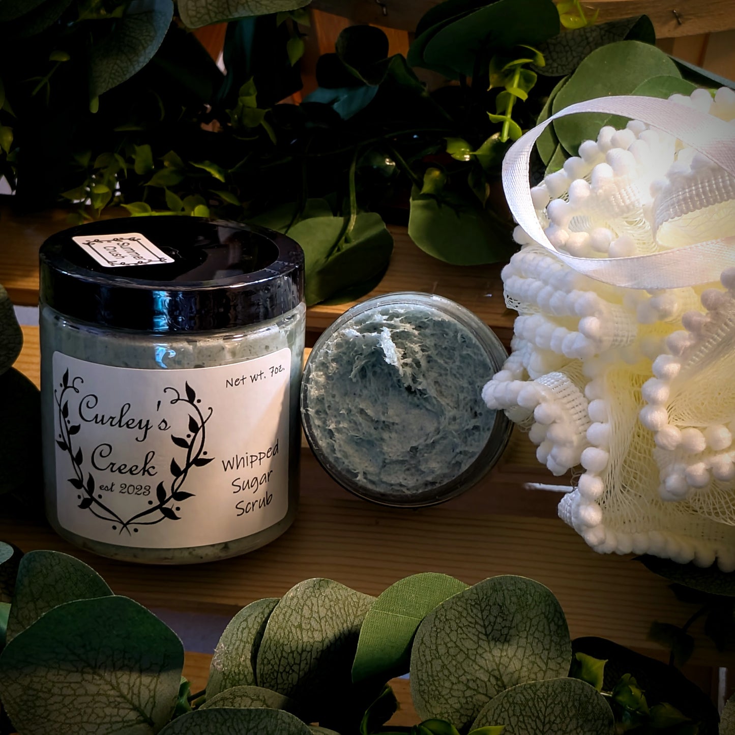 Summer Crush Whipped Sugar Scrub – Peach, Pistachio & Vanilla | Curley’s Creek