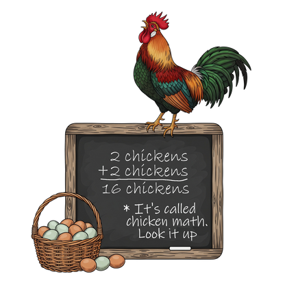 🐔 Chicken Math | Unisex 100% Cotton Tee | Curley's Creek
