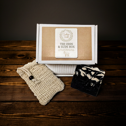 🌿 Odds and Suds Box | Goat Milk Soap Variety | Handmade Natural Skincare | 1.5 Pound Assortment | Curley’s Creek