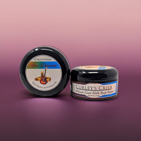 Goat Milk Body Butter | Slow Dancin' | Handmade Natural Skincare | Floral & Vanilla Glow | Curley’s Creek®
