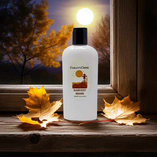 🎃 Harvest Moon | Goat Milk Lotion | Handmade Natural Skincare | 4oz | 8oz | Nourishing & Moisturizing | Curley's Creek