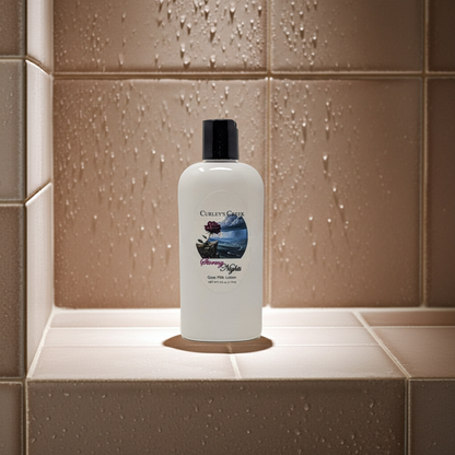 🌩️ Stormy Nights | Goat Milk Lotion | Handmade Natural Skincare | Dark Floral & Patchouli | Curley’s Creek