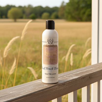 🍃 Back Porch Breeze | Goat Milk Lotion | Nourishing Handmade Body Lotion | 4oz | 8oz | Curley's Creek
