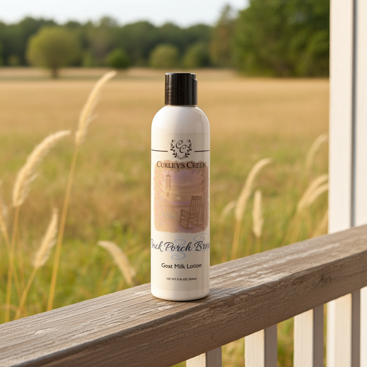 🍃 Back Porch Breeze | Goat Milk Lotion | Nourishing Handmade Body Lotion | 4oz | 8oz | Curley's Creek
