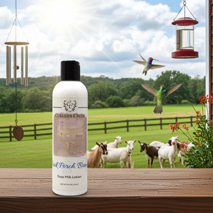 🍃 Back Porch Breeze | Goat Milk Lotion | Nourishing Handmade Body Lotion | 4oz | 8oz | Curley's Creek