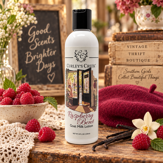 Goat Milk Lotion | Raspberry Beret | Black Raspberry & Vanilla | Curley's Creek®