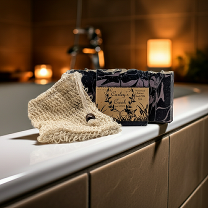 Goat Milk Soap | Stormy Nights | Handmade Natural Skincare | Dark Floral & Patchouli | Curley’s Creek®