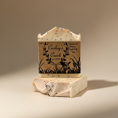 🍦Vanilla Cove | Goat Milk Soap Bar | Handmade Natural Skincare | 4.25 Ounce | Exfoliating | Curley's Creek
