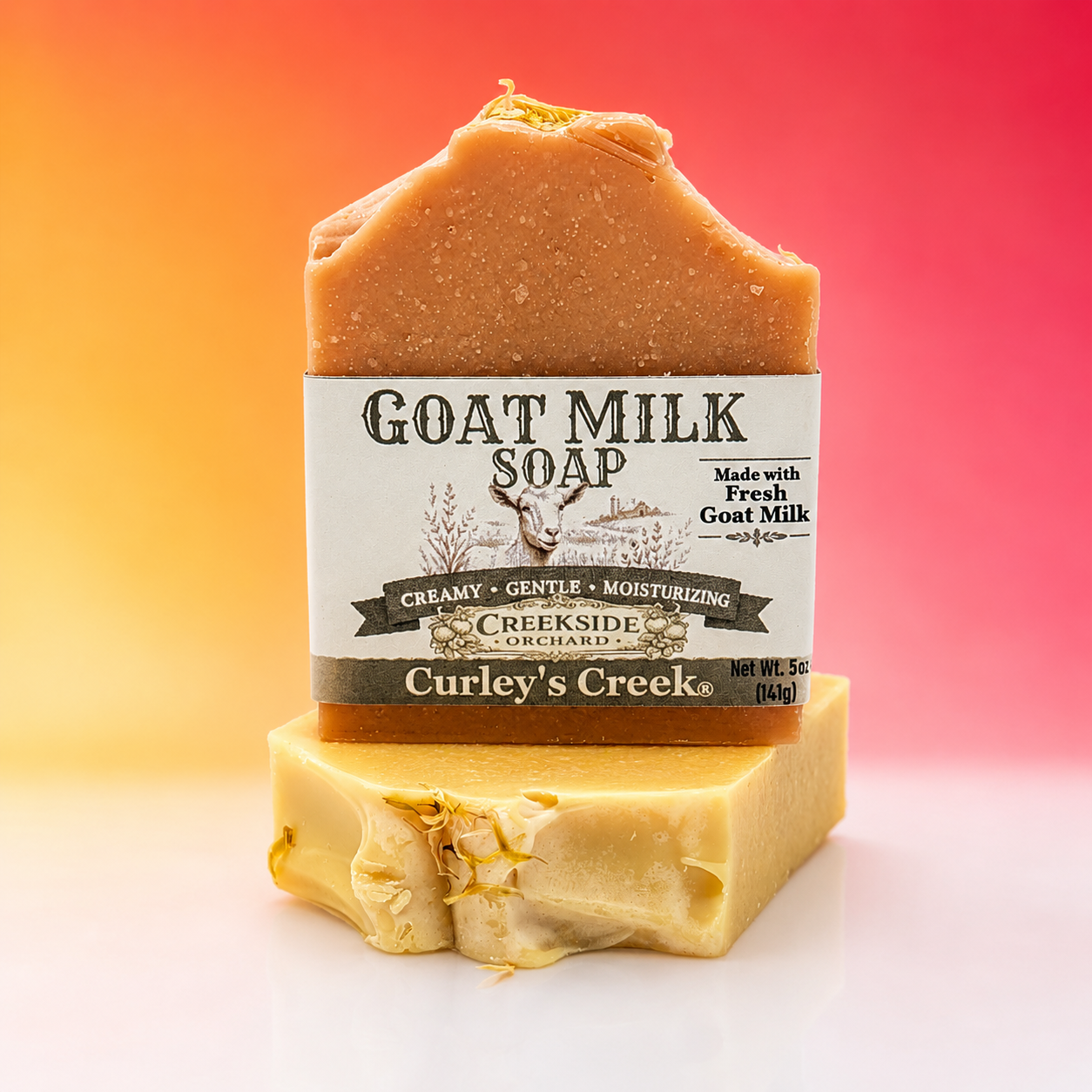 Goat Milk Soap | Creekside Orchard | Handmade Natural Skincare | Bright Citrus & Berry | Curley’s Creek®