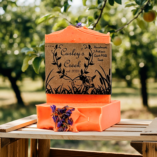 Creekside Orchard Goat Milk Soap | Fruit & Blossom Bar | Bright & Juicy | Handmade Soap | 1" Thick