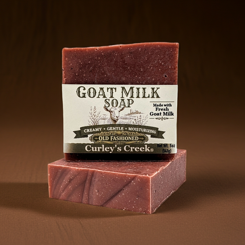 Goat Milk Soap | Old Fashioned | Handmade Exfoliating Soap | Bourbon & Oak | Curley’s Creek®