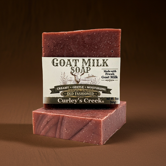 Goat Milk Soap | Old Fashioned | Handmade Exfoliating Soap | Bourbon & Oak | Curley’s Creek®