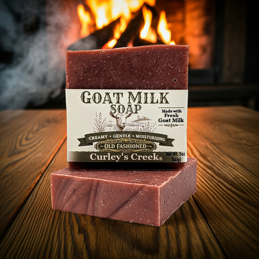Goat Milk Soap | Old Fashioned | Handmade Exfoliating Soap | Bourbon & Oak | Curley’s Creek®