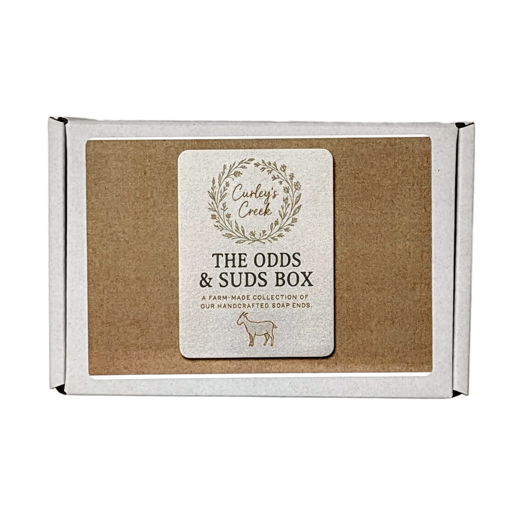 🌿 Odds and Suds Box | Goat Milk Soap Variety | Handmade Natural Skincare | 1.5 Pound Assortment | Curley’s Creek