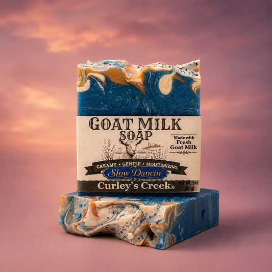 Goat Milk Soap | Slow Dancin' | Handmade Natural Skincare | Romantic Floral & Vanilla | Curley’s Creek®