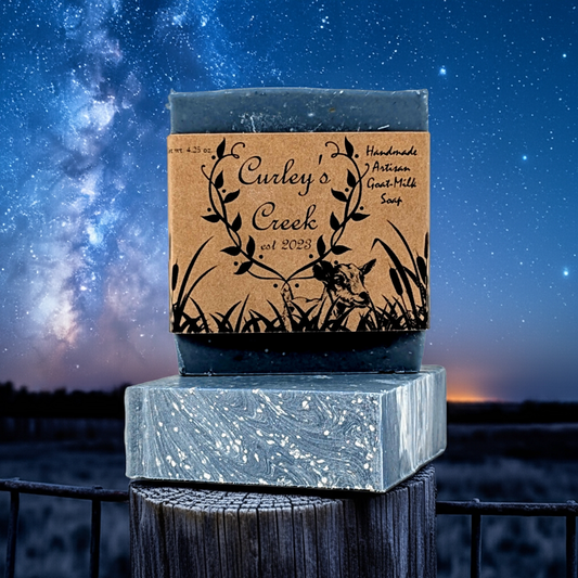🌌 Southern Sky | Goat Milk Soap Bar | Handmade Natural Skincare | 4.25 Ounce | Purifying | Curley's Creek
