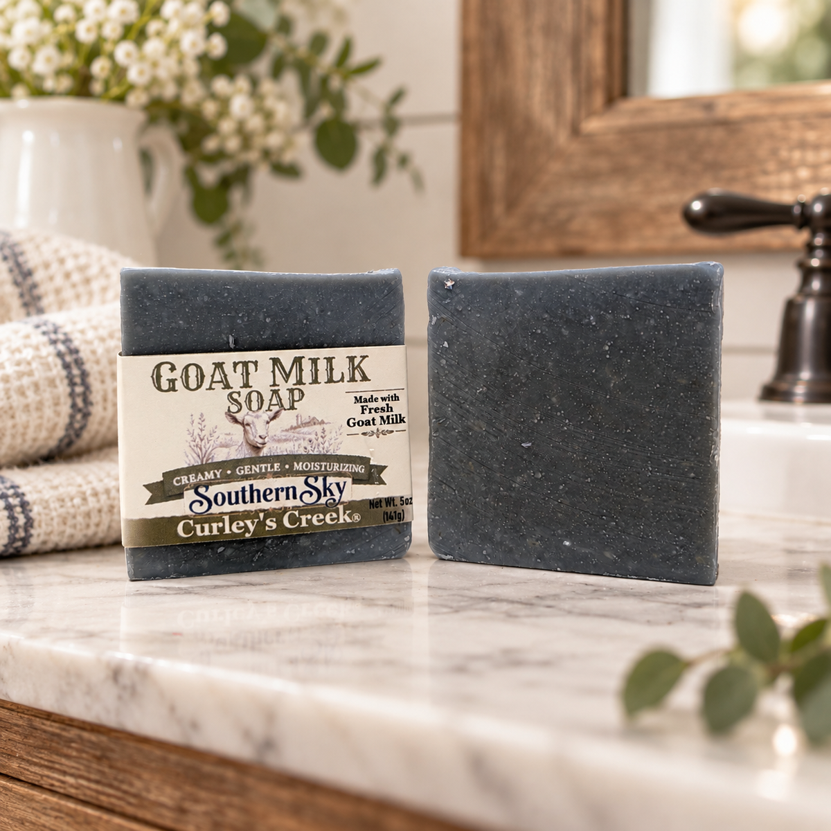 Goat Milk Soap | Southern Sky | Handmade Natural Skincare | Twilight Musk & Spice | Curley’s Creek®