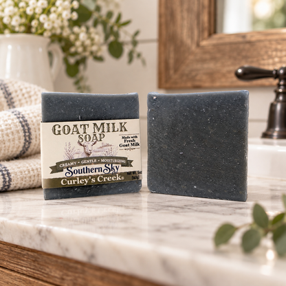 Goat Milk Soap | Southern Sky | Handmade Natural Skincare | Twilight Musk & Spice | Curley’s Creek®