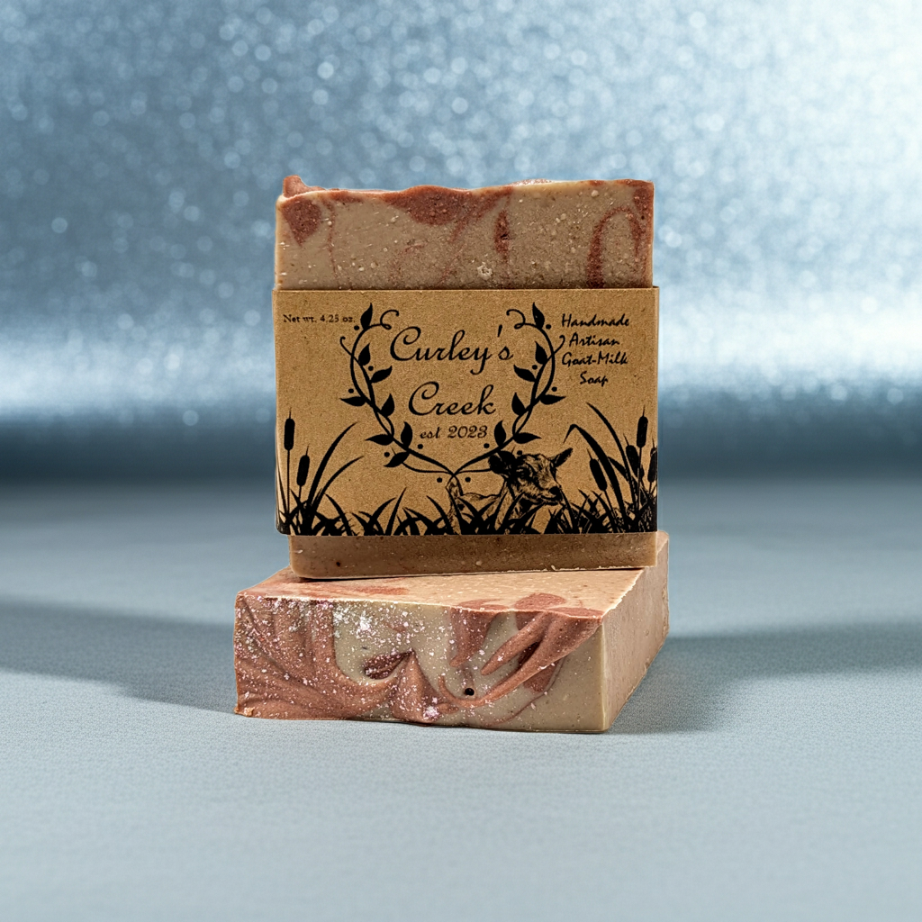 🧼 🌲 Winter Still | Goat Milk Soap Bar | Handmade Natural Skincare | 4.25 Ounce | Winter Fresh | Curley’s Creek