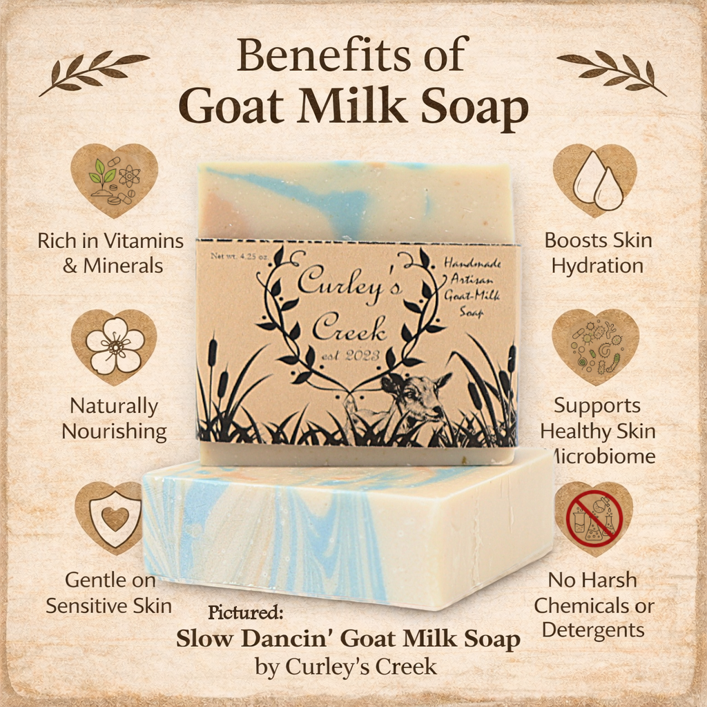 🌙 Midnight in the Holler | Goat Milk Soap Bar | Handmade Natural Skincare | Smoky Woods & Spice | Curley’s Creek