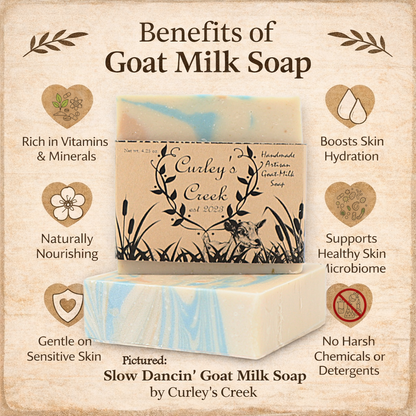 🌙 Midnight in the Holler | Goat Milk Soap Bar | Handmade Natural Skincare | Smoky Woods & Spice | Curley’s Creek