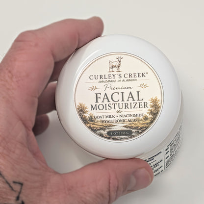 Premium Goat Milk Facial Moisturizer | Deep Hydration Face Cream | Curley’s Creek®