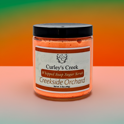 🍏 Creekside Orchard | Whipped Soap Sugar Scrub | Fresh Citrus Blend | 3.5oz | 7oz | Curley's Creek