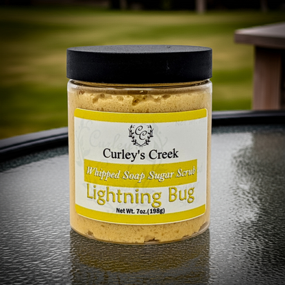 ✨ Lightning Bug | Whipped Soap Sugar Scrub | Fresh Citrus Blend | 3.5oz | 7oz | Curley's Creek