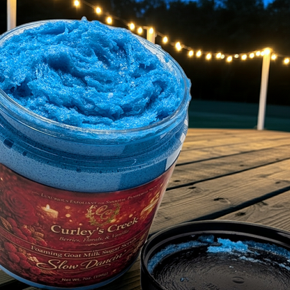 Goat Milk Foaming Sugar Scrub | Slow Dancin' | Handmade Natural Skincare | Curley’s Creek®