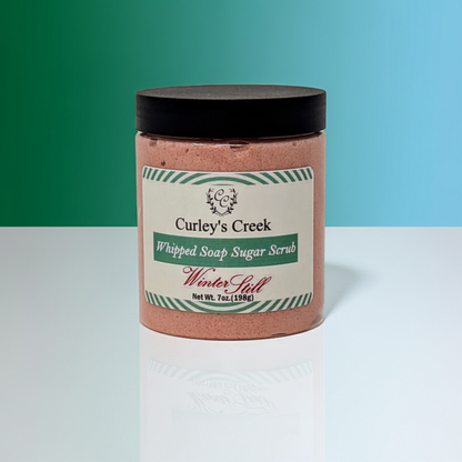 🫧 🌲 Winter Still | Whipped Soap Sugar Scrub | Exfoliating Body Polish | Winter Fresh | Curley’s Creek