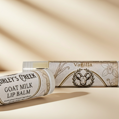 🍦 Vanilla | Goat Milk Lip Balm | Handmade Natural Skincare | Curley’s Creek