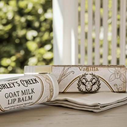 🍦 Vanilla | Goat Milk Lip Balm | Handmade Natural Skincare | Curley’s Creek