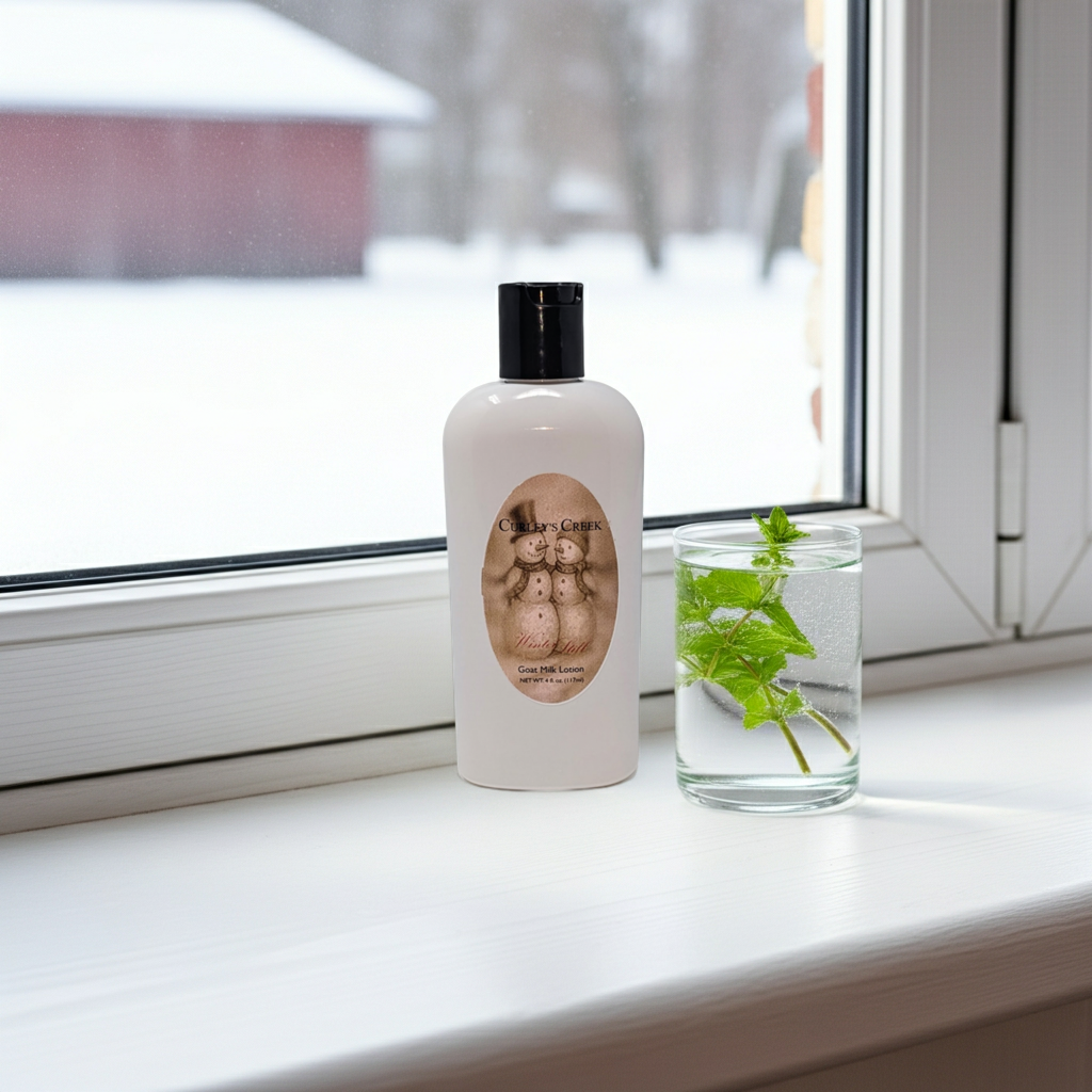 🧴 🌲 Winter Still | Goat Milk Lotion | Handmade Natural Skincare | Hydrating Winter Moisturizer | Curley’s Creek