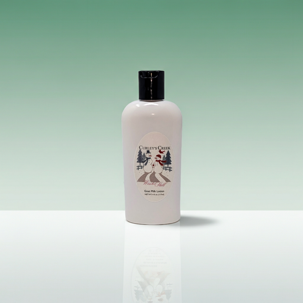 🧴 🌲 Winter Still | Goat Milk Lotion | Handmade Natural Skincare | Hydrating Winter Moisturizer | Curley’s Creek