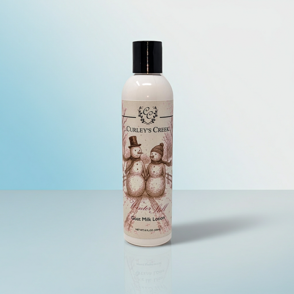 🧴 🌲 Winter Still | Goat Milk Lotion | Handmade Natural Skincare | Hydrating Winter Moisturizer | Curley’s Creek