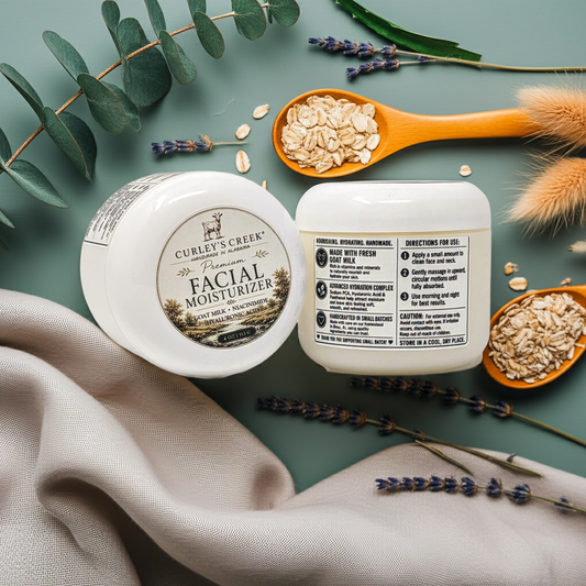 Premium Goat Milk Facial Moisturizer | Deep Hydration Face Cream | Curley’s Creek®